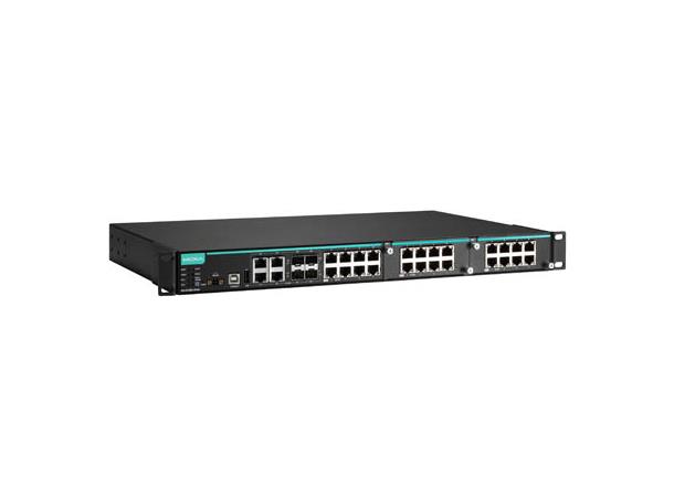 Moxa IKS-6728A-8PoE-4GTXSFP-48-48-T Modular managed PoE+ Ethernet switch 